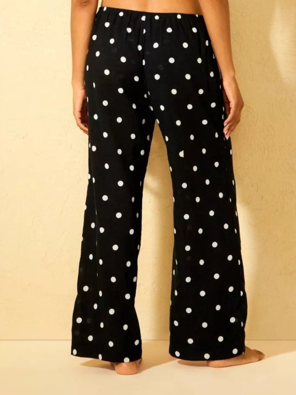 NEW Shade & Shore Polka Dot Swim Cover Up Pants - Black/White - Picture 2 of 10
